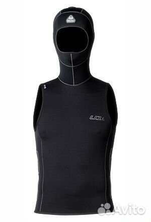 Неопреновая гидромайка без рукавов с капюшоном U1