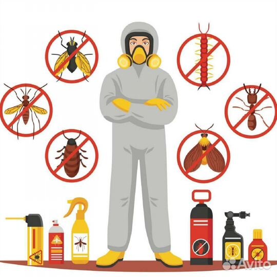 Уничтожение тараканов,клопов, Клеща