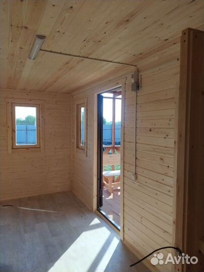 Дачный модульный домик с террасой