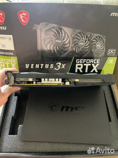 Видеокарта rtx3060ti msi 3x