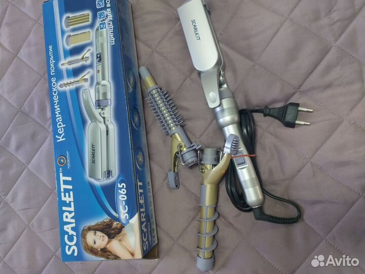 Щипцы для завивки волос и плойка