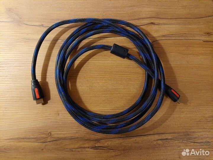 Кабель hdmi-hdmi в оплётке 3 метра