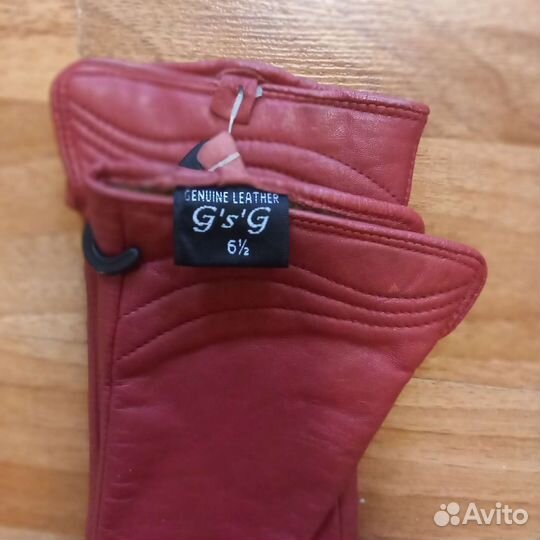 Перчатки кожаные женские