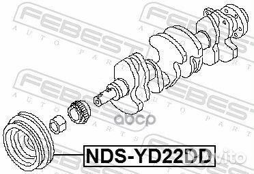 Шкив коленвала nissan X-trail T30 NDS-YD22DD ND
