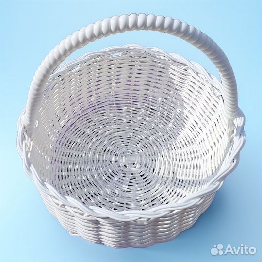 Корзина плетеная из искуственного ротанга