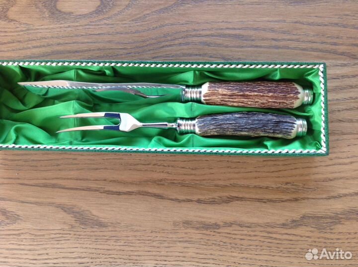 Антикварный нож и вилка. Подарок.Сувен
