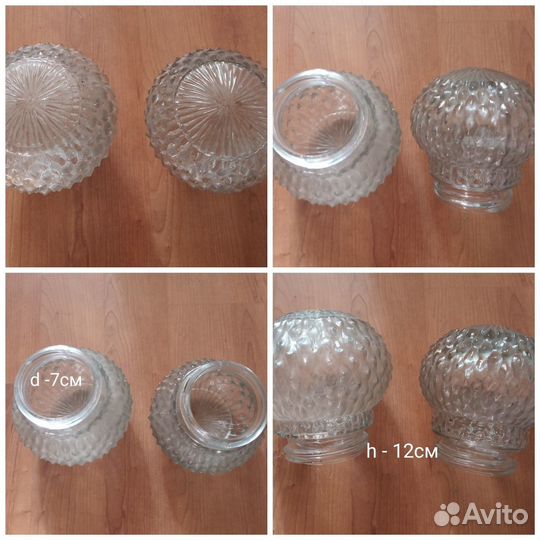 Плафоны потолочные пластик/стекло