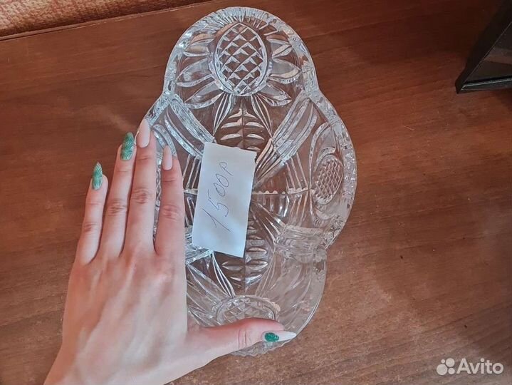 Хрустальная салатница 2