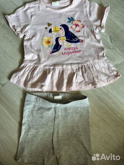 Фирменные вещи пакетом на девочку 74 86