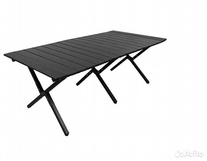 Стол реечный складной, стальные ножки