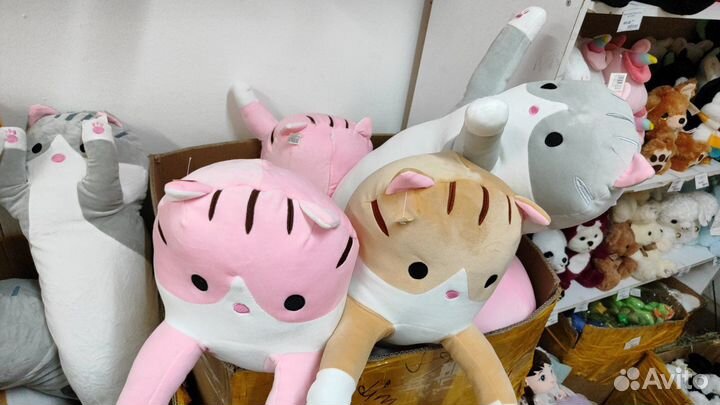 Мягкая игрушка Гусь обнимусь, кот Батон