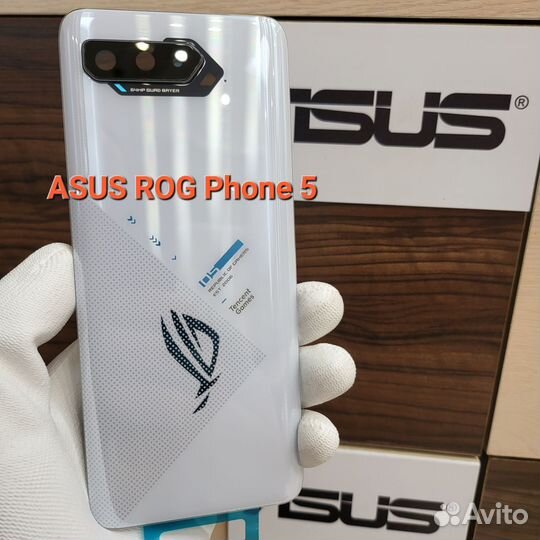 Крышка Asus Rog Phone 5 оригинал (заднее стекло)