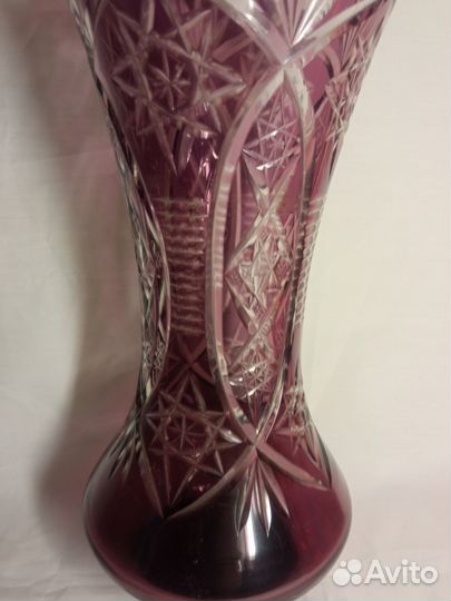 Ваза СССР. Марганцевое стекло