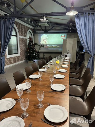 Почасовая аренда лофта, зал для мероприятий, мк