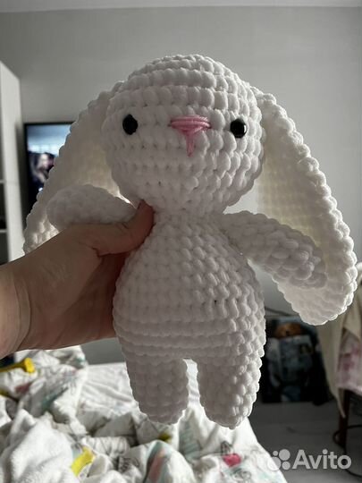 Вязаный зайка как из pinterest