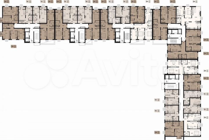 3-к. квартира, 90,1 м², 2/17 эт.