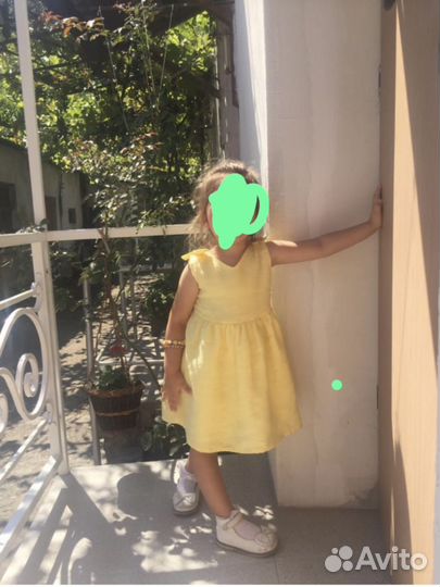 Платье льняное для девочки