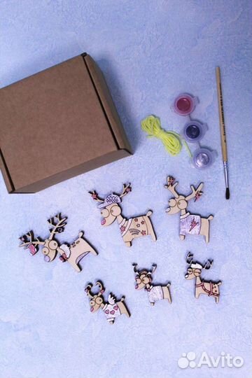 Набор для творчества деревянные заготовки раскраск