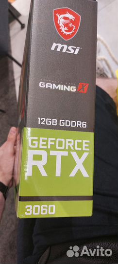 Видеокарта Msi rtx 3060 gaming x