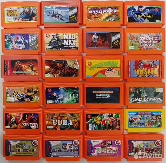 Картриджи 8-бит для Dendy и совместимых