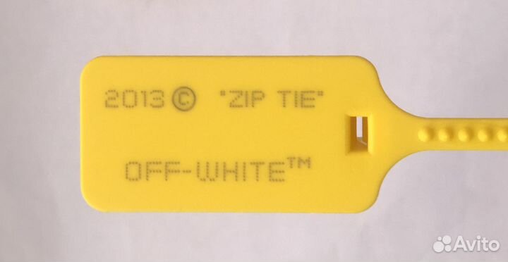 Off White 2013 C Zip Tie желтый