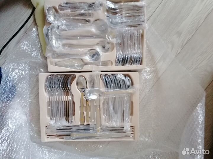 Столовые приборы новые ложки ножи вилки 72 предмет