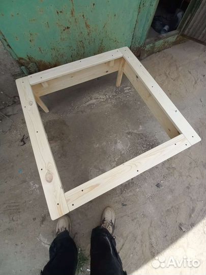 Детская песочница деревянная