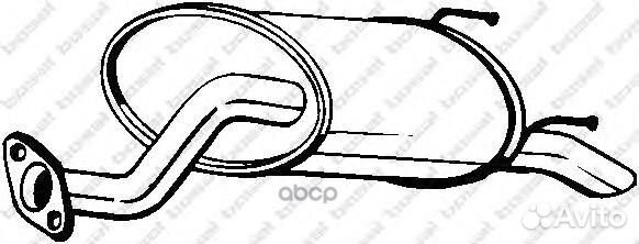 Глушитель задний 163-395 Bosal