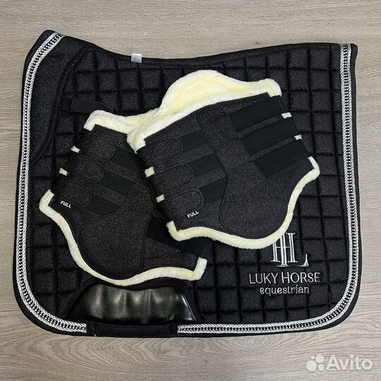 Ногавки с глиттером в черном цвете