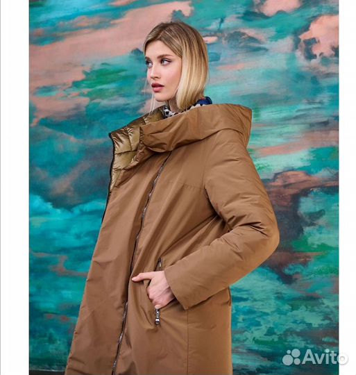 Пальто пуховик (S)