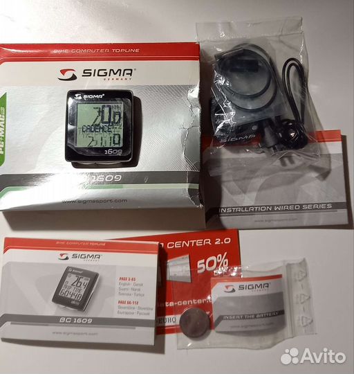 Новый велокомпьютер Sigma bc 1609 cadence