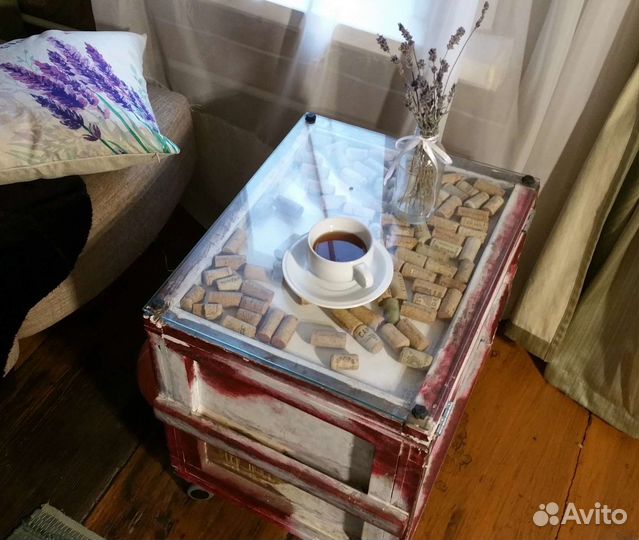 Винтажная тумба журнальный столик кофейный дача