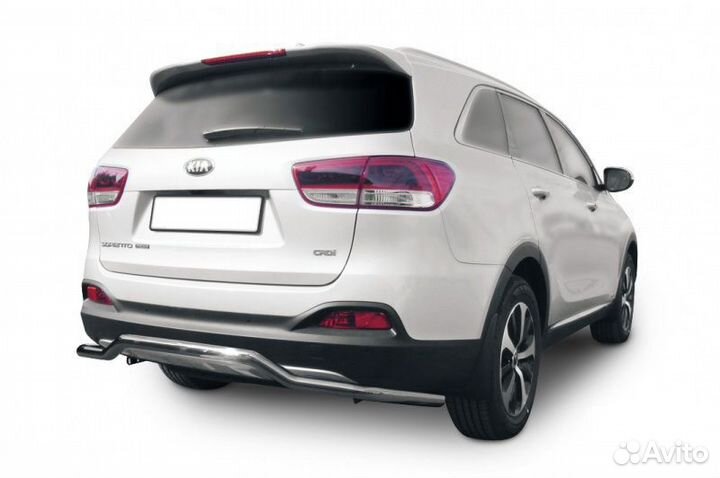 Защита заднего бампера Kia sorento (2015)