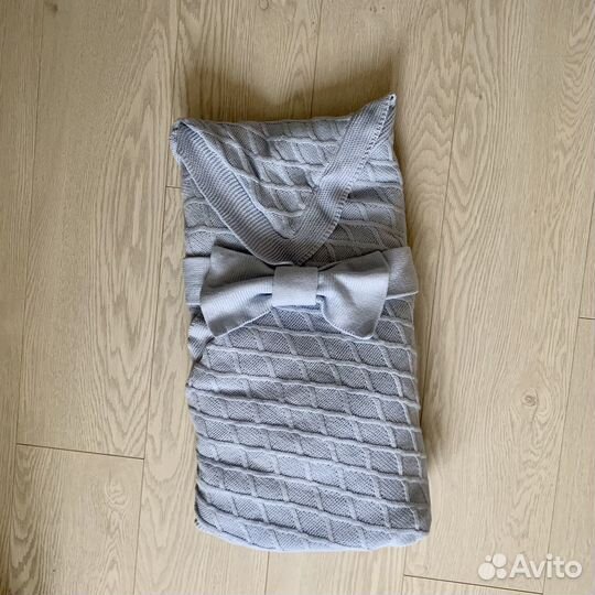 Комплект на выписку голубой