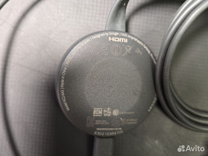 Google chromecast 2 оригинал Европа NC2-6A5