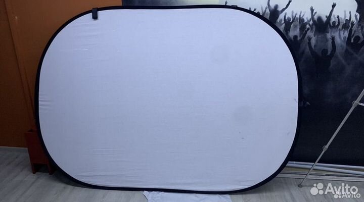 Фон на пружине черно/белый 1,40 на 2,30