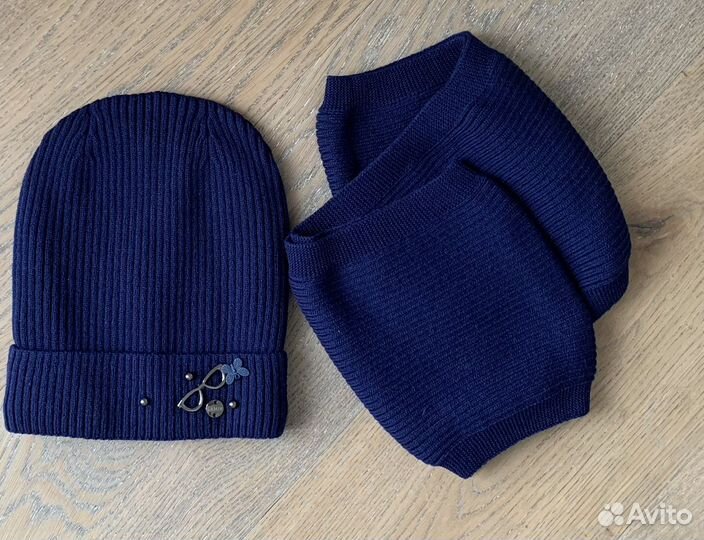 Шапка и шарф-снуд на зиму