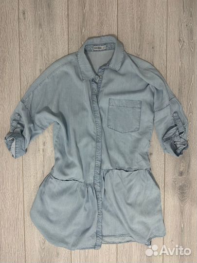 Платье рубашка zara оригинал S/M