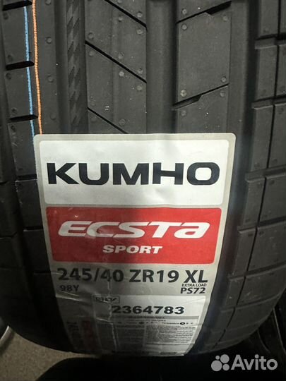 Kumho Ecsta Sport PS72 235/40 R19 96Y