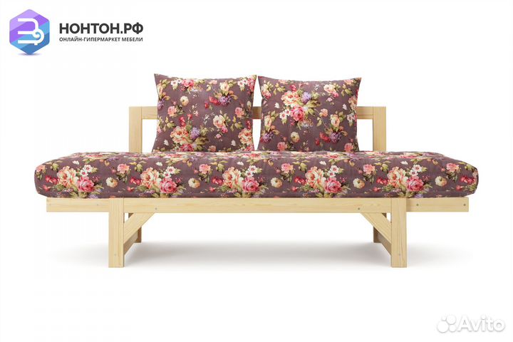 Диван кушетка Амбер бордовый