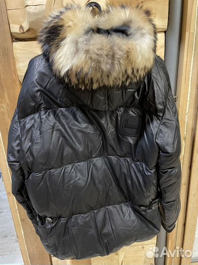 Кожаный пуховик Dsquared2