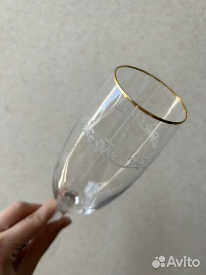 4 бокала для шампанского