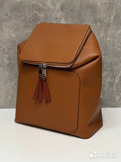 Рюкзак кожаный женский мужской Loewe Goya 3 цвета