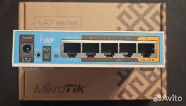 Роутер Mikrotik hAP (RB951Ui-2nD) новый