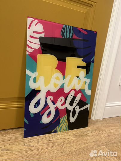 Стеклянное панно постер картина