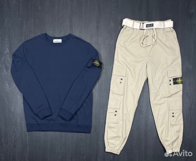 Костюм свитшот и джогеры Stone Island