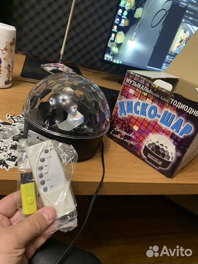 Шар диско с музыкой