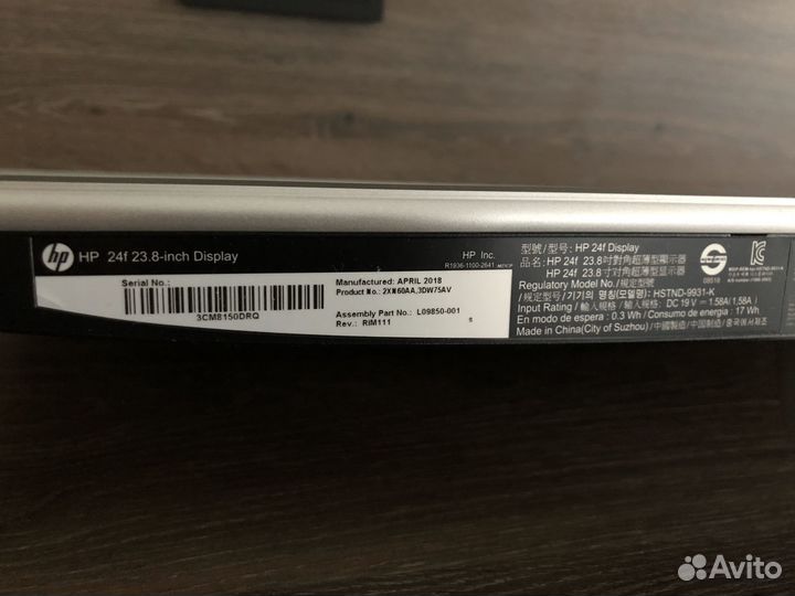 Монитор HP 24f Full HD 24 дюйма