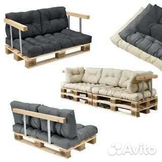 Подушки чехлы матрасы для садовой мебели