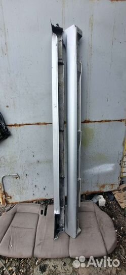 Накладки на пороги toyota mark x